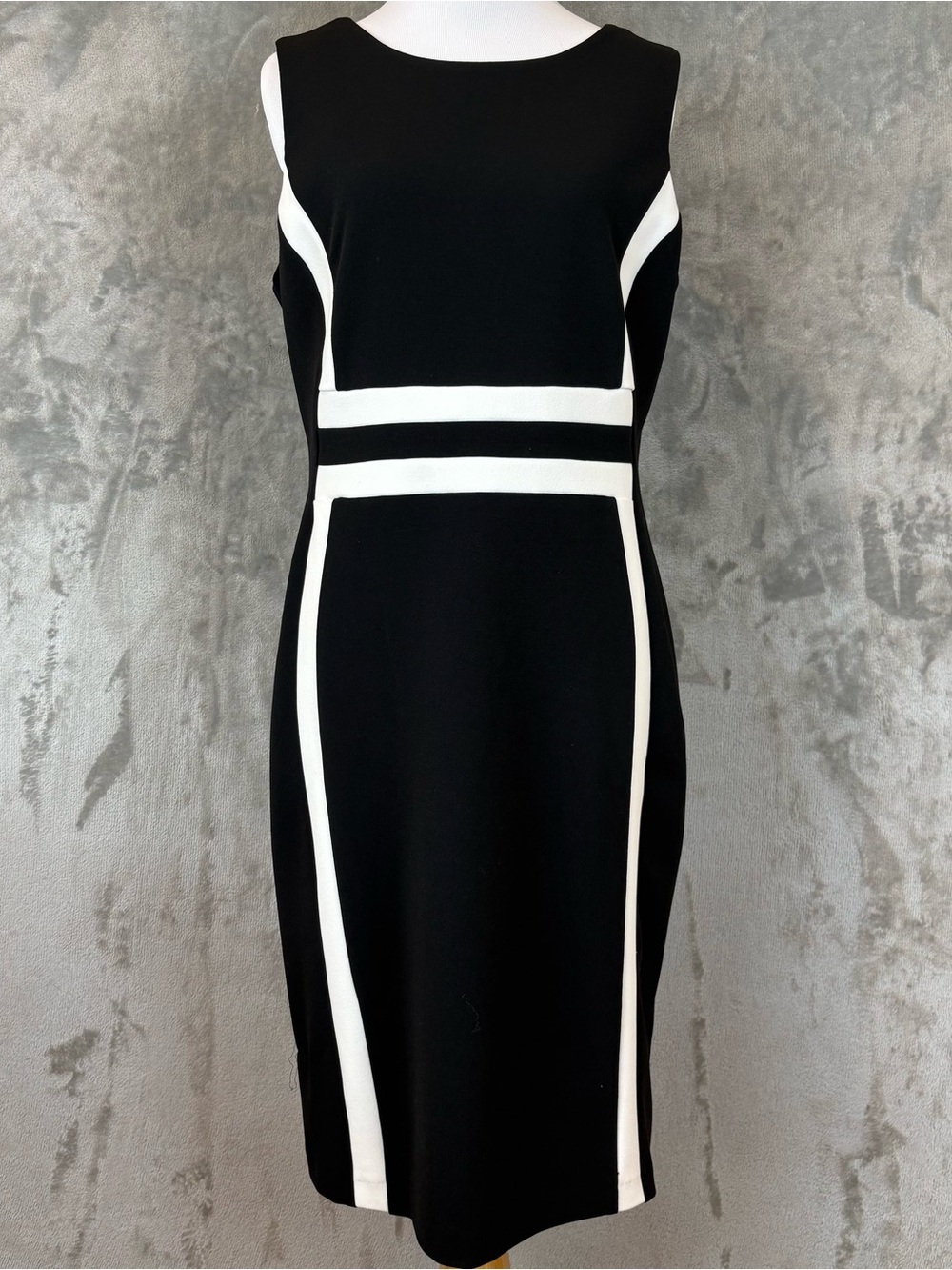 Liz Claiborne Colorblock Sleeveless Sheath Dress Wmn’s 8